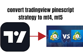 convert tradingview pinescript strategy to mt4, mt5