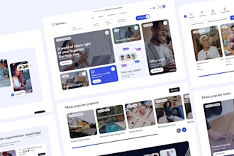 develop handyman website, home service app, delivery website, laundry app