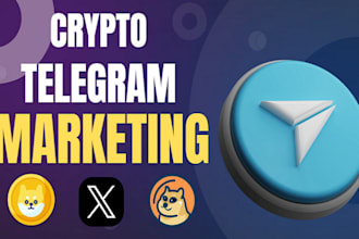 grow telegram crypto promotion, twitter marketing  solana meme coin promotion