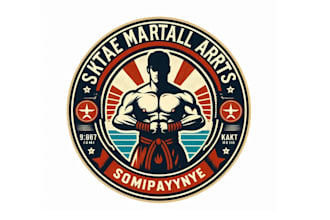 create a jiu jitsu, martial arts for gym logo