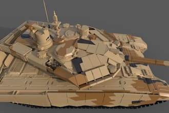 3d model for 3d printing, tank 3d model, scale model, 3d model for collectible