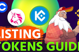 get your token listed on top exchange platforms of your choice