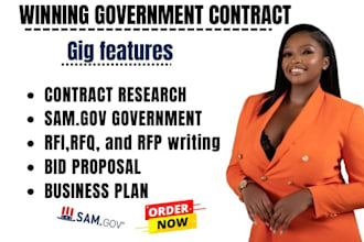 bid your proposals, rfp, rfq, secure government contract or grant