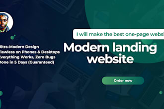 design a stunning and responsive one page website for you