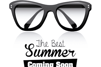 design a unique sunglass logo in short time