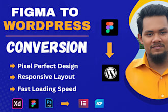 convert figma to wordpress website with pixel perfect design