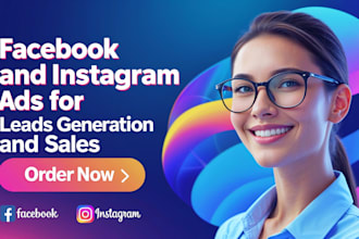 set up facebook and instagram ads for leads generation and sales