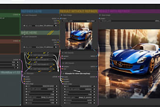 set up stable diffusion sdxl, webui or comfy ui, comfy workflow, runpod, lora