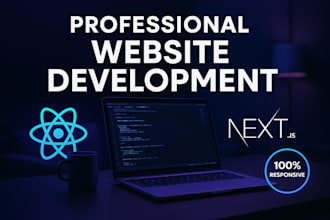 develop professional websites using react and next js