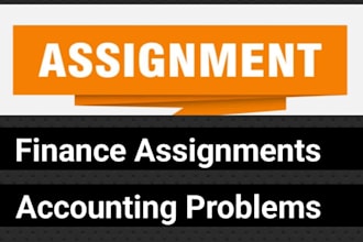 do accounting and finance assignment , financial analysis , finance problems