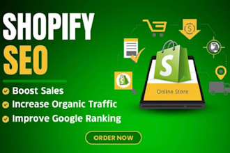 boost shopify SEO to improve ecommerce ranking, sales and traffic