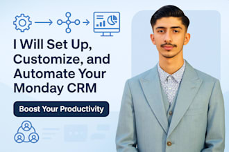 monday crm dashboard setup, automation and zapier integration, workflow monday