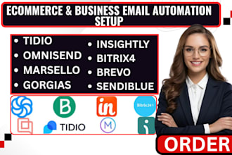 setup crm automation flows for tidio omnisend brevo marsello insightly bitrix24