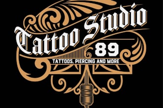 design a unique tattoo logo in short time