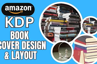 do  book cover design for amazon KDP ebook paperback hard cover
