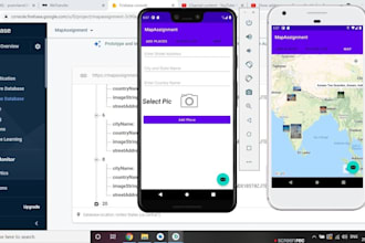 develop android app, firebase integration, admobe, camera customization, fix bug