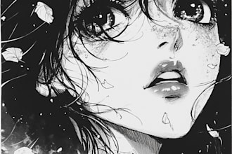 draw comic in manga or anime style based on your script