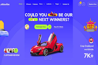 develop raffle website, competition website, giveaway website, ticket website