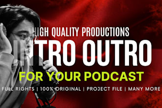 produce intro and outro for your podcast