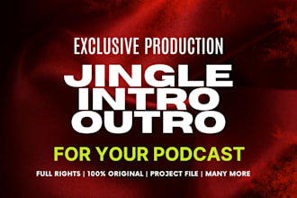 produce intro and outro for your podcast