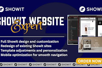 design, redesign and customize showit website or showit template