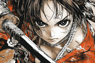 draw comic in manga or anime style based on your script