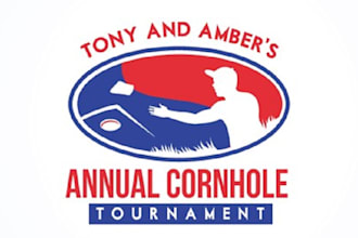 design wonderful a corn hole tournament logo
