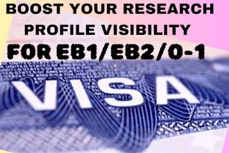build google scholar profile to meet eb1 eb2 niw o1 visa requirement uscis