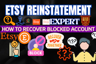 do etsy reinstatement apeal letter to recover blocked suspended etsy  account