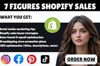 boost shopify sales ecommerce dropshipping marketing website store promotions