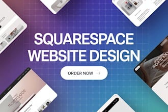 do squarespace website design, redesign or website development with SEO