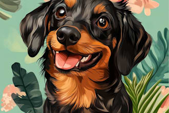 draw a custom disney pet portrait