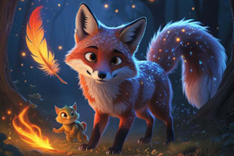 illustrate 3d children book illustration, picture book and cover