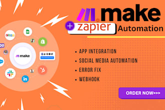 automate your workflows using make integromat and zapier