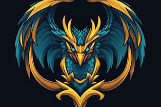 design a fantasy game logo and branding