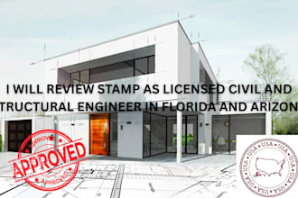 render licensed structural and civil engineer in florida and arizona
