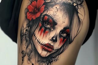 create custom tattoo design, tattoo sleeve