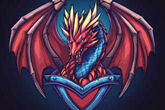 draw a professional fantasy, rpg, scifi game, nft logo