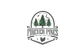 design wonderful christmas tree farm logo