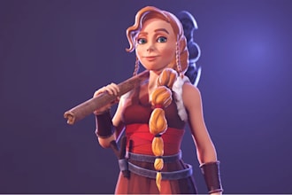 do 3d action figure, 3d toy model, 3d character, 3d statue, for printing, stl