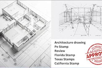 review and stamp pe stamp california stamp florida stamp for city permit