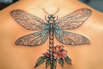 custom an abstract black tattoo design