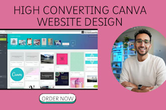 design canva website, canva landing page, migrate from wordpress to canva