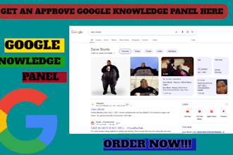 create approve google knowledge panel for personal or company