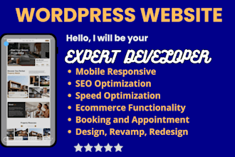 design wordpress website, landing page with elementor pro and divi