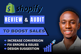 review, audit your shopify dropshipping store to increase sales and conversion