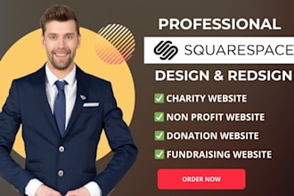 build squarespace nonprofit website charity donations fundraising on squarspace