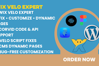 fix, edit, and customize wix website with dynamic code wix velo corvid expert