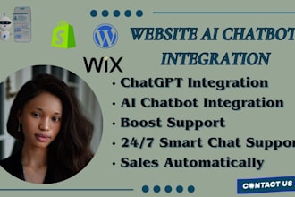 automate shopify chatbot website ai chatbot wix wordpress chatgpt integration