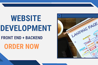 do website development as full stack, front end , backend and API developer
